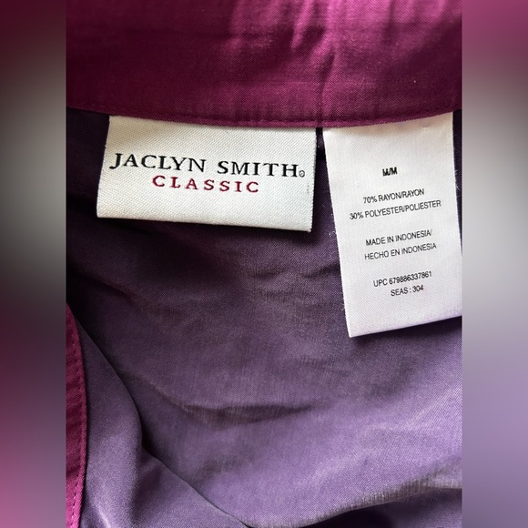Jaclyn Smith Classic Purple Set - Size Blouse M size Skirt S  pre loved - Picture 4 of 5